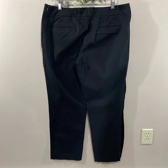 Chico’s Flat Front Black Stretch Trouser Pants US XL/16 Chico’s 3 - Picture 4 of 14